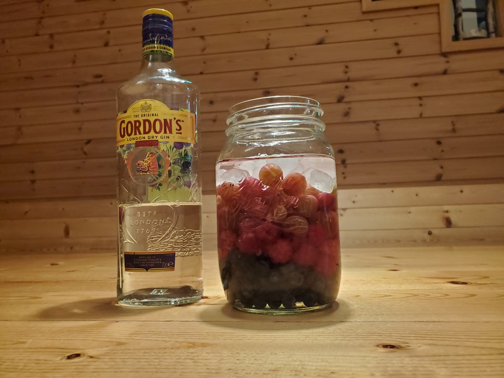 三種のベリーとジン